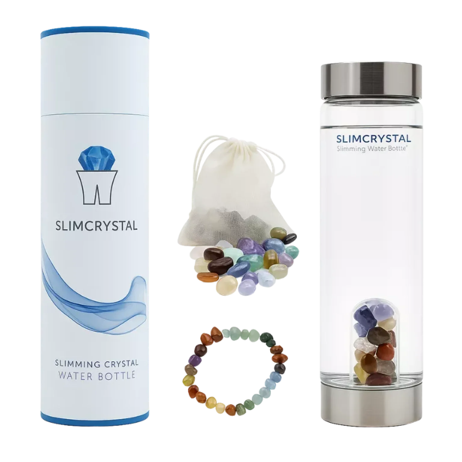 SlimCrystal™ Wellness Bottle – Crystal-Infused Hydration for Natural Weight Support